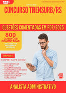 800 Questões Comentadas para Concurso Analista Administrativo Assistente Social Trensurb Rs 2025 - 800 Questões