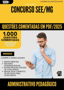 1000 Questões Comentadas para Concurso Administrativo Pedagogico See Mg 2025 - 1000 Questões | Aprova Turbo