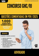 1000 Questões Comentadas para Concurso Advogado Ghc Rj 2025 - 1000 Questões | Aprova Turbo