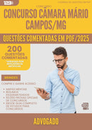 1000 Questões Comentadas para Concurso Advogado Camara da Prefeitura Mario Campos Mg 2025 - 200 Questões | Aprova Turbo