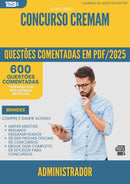 1000 Questões Comentadas para Concurso Administrador Cremam 2025 - 600 Questões | Aprova Turbo