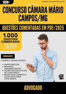 1000 Questões Comentadas para Concurso Advogado Camara da Prefeitura Mario Campos Mg 2025 - 1000 Questões | Aprova Turbo