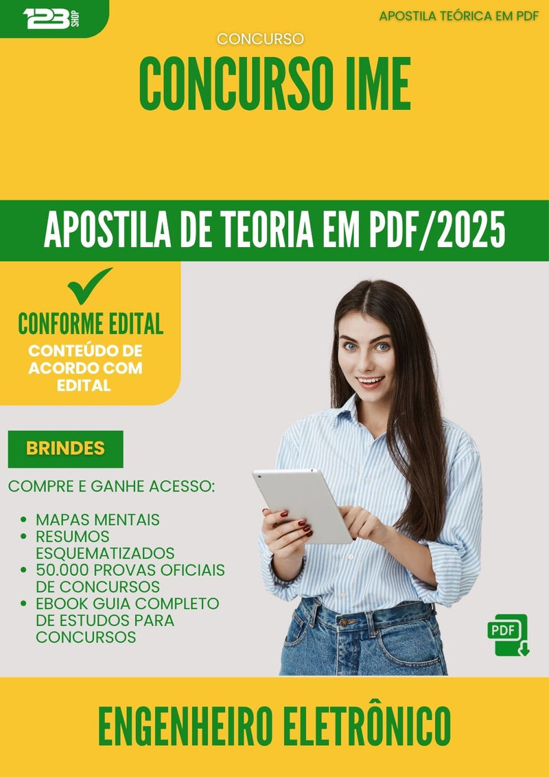 Apostila Teórica para Concurso Engenheiro Eletronico Ime 2025 - Conteúdo de Acordo com Edital