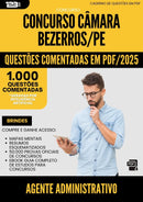 1000 Questões Comentadas para Concurso Agente Administrativo Camara da Prefeitura Bezerros Pe 2025 - 1000 Questões | Aprova Turbo