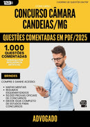 1000 Questões Comentadas para Concurso Advogado Camara da Prefeitura Candeias Mg 2025 - 1000 Questões | Aprova Turbo