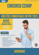 1000 Questões Comentadas para Concurso Advogado Cisnop 2025 - 600 Questões | Aprova Turbo