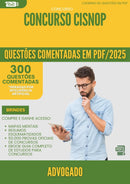 1000 Questões Comentadas para Concurso Advogado Cisnop 2025 - 400 Questões | Aprova Turbo