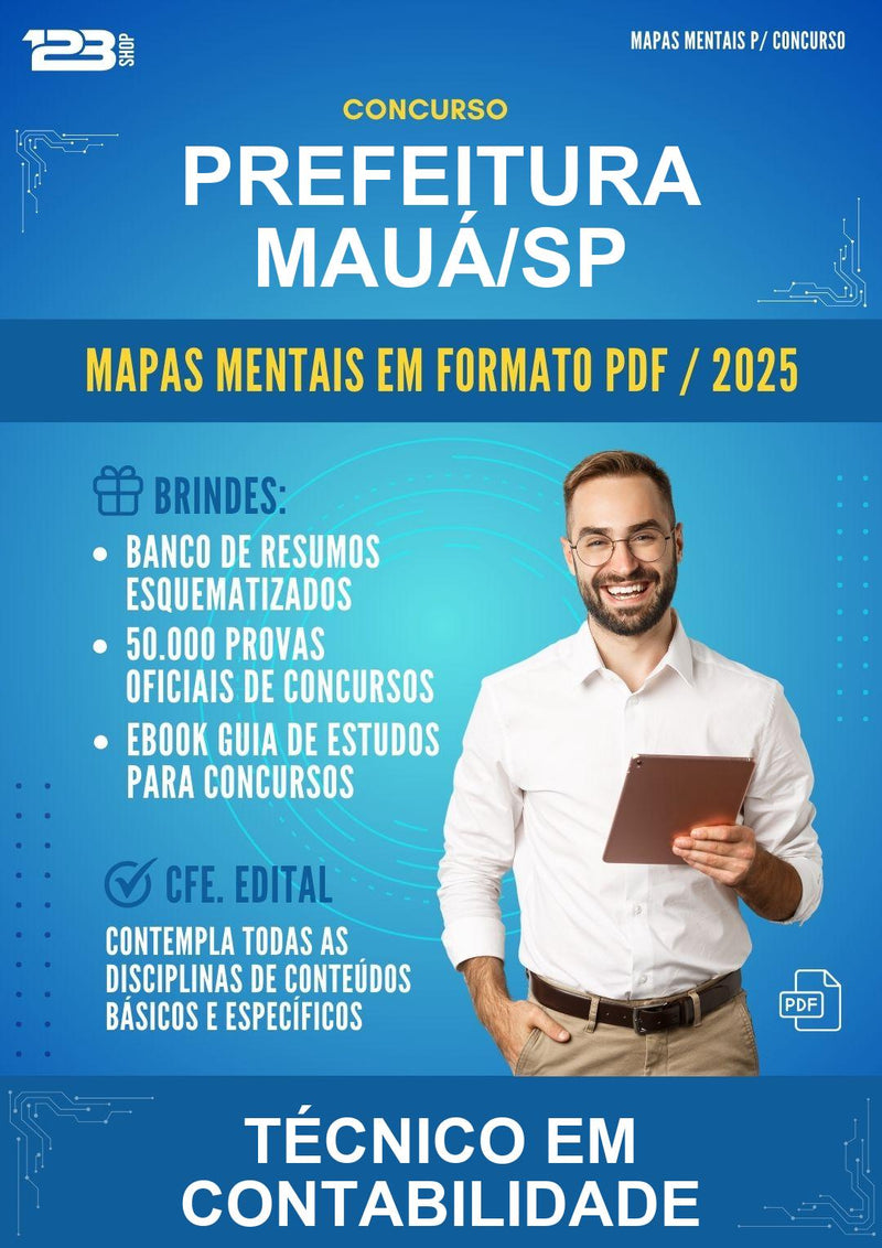 Estude para Prefeitura Mauá/SP (Técnico Em Contabilidade) - Mapas Mentais | Aprova Turbo