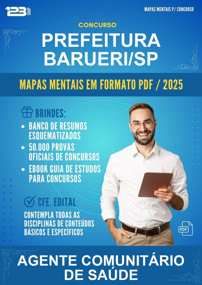 Estude para Prefeitura Barueri/SP (Agente Comunitário de Saúde) - Mapas Mentais | Aprova Turbo