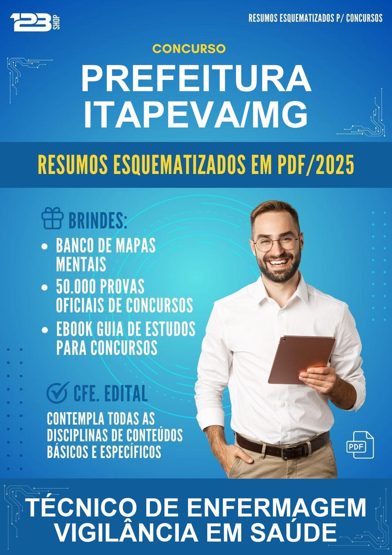 Estude para Prefeitura Itapeva/MG (Técnico de Enfermagem Vigilância Em Saúde) - Resumos Esquematizados | Aprova Turbo