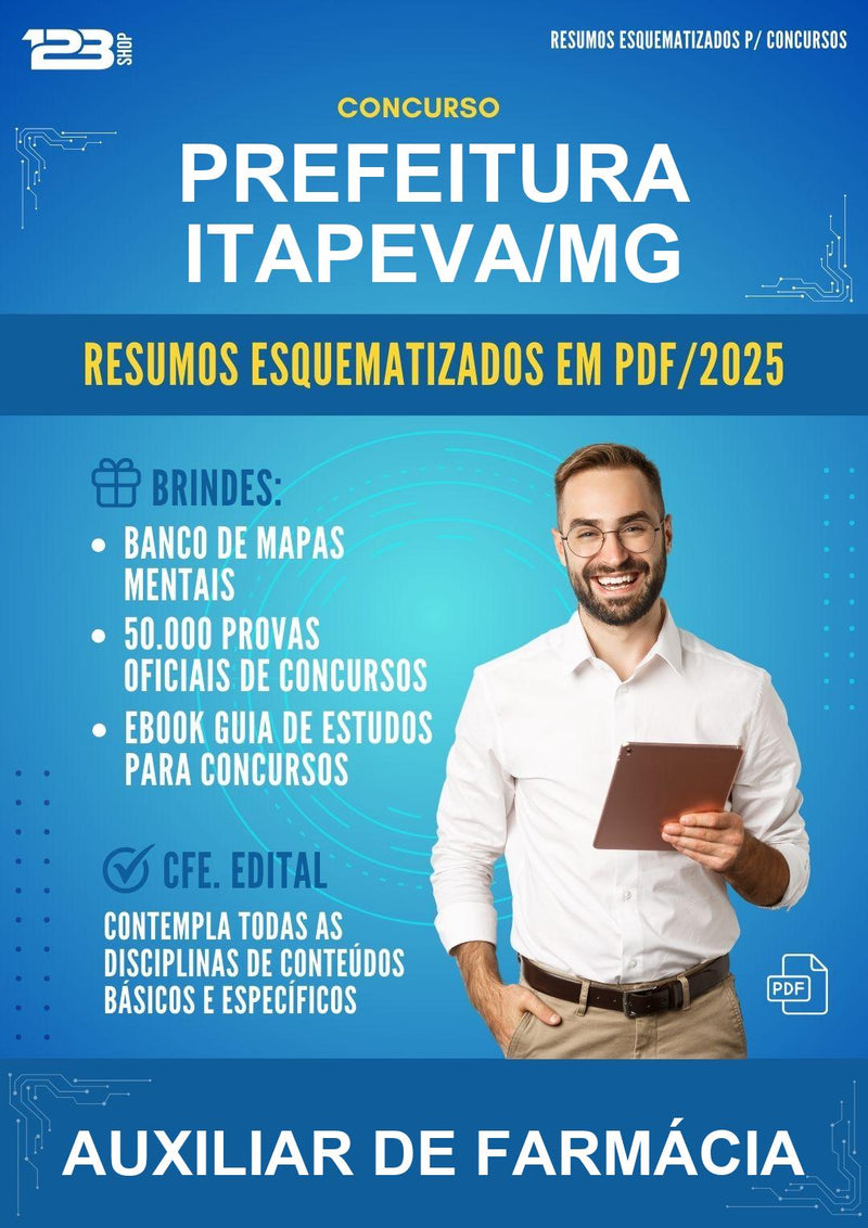 Estude para Prefeitura Itapeva/MG (Auxiliar de Farmácia) - Resumos Esquematizados | Aprova Turbo