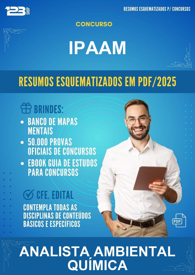 Estude para Ipaam (Analista Ambiental Química) - Resumos Esquematizados | Aprova Turbo