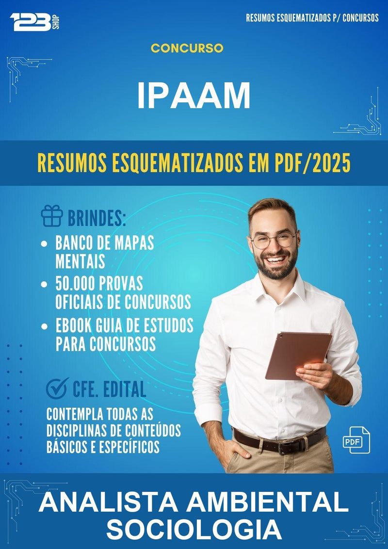 Estude para Ipaam (Analista Ambiental Sociologia) - Resumos Esquematizados | Aprova Turbo