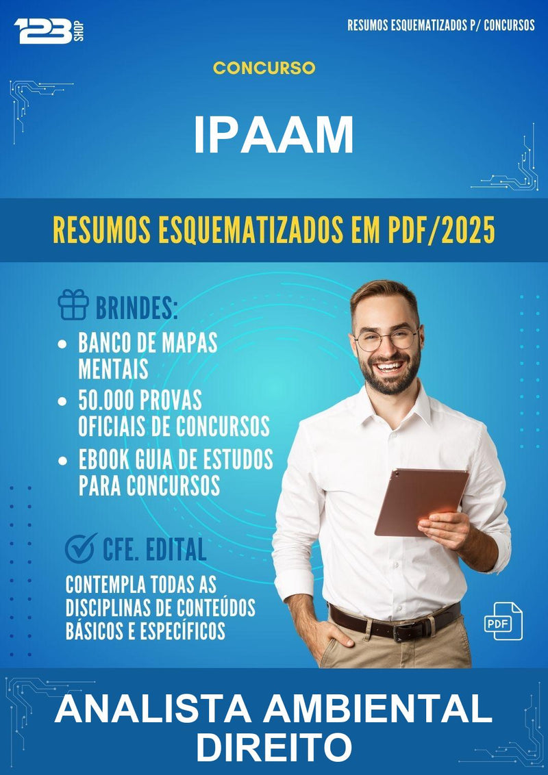 Estude para Ipaam (Analista Ambiental Direito) - Resumos Esquematizados | Aprova Turbo