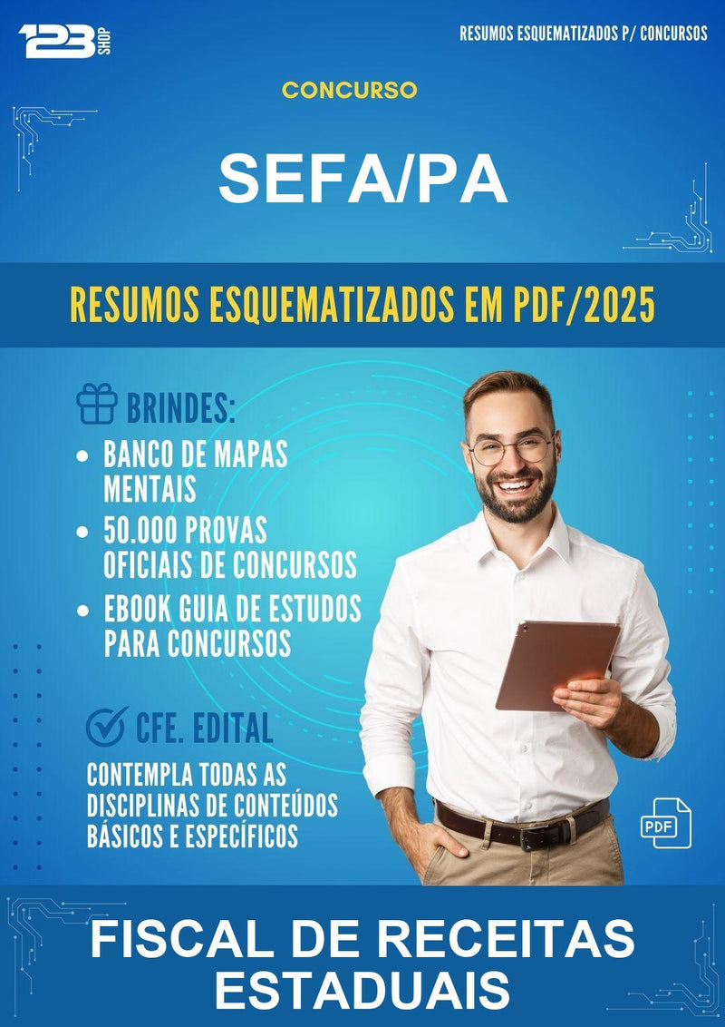 Estude para Sefa/PA (Fiscal de Receitas Estaduais) - Resumos Esquematizados | Aprova Turbo
