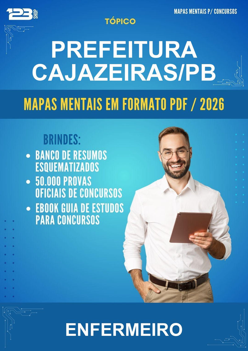 Estude para Prefeitura Cajazeiras/PB (Enfermeiro) - Mapas Mentais | Aprova Turbo