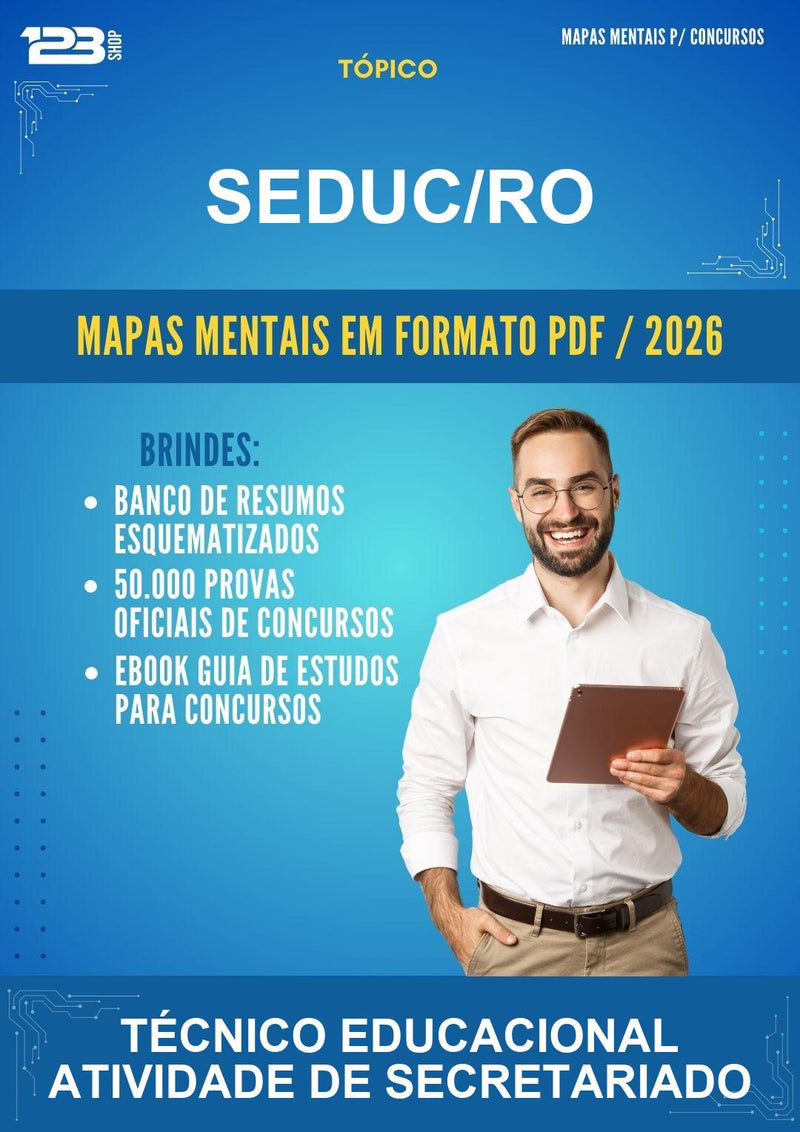 Estude para Seduc/RO (Técnico Educacional Atividade de Secretariado) - Mapas Mentais | Aprova Turbo