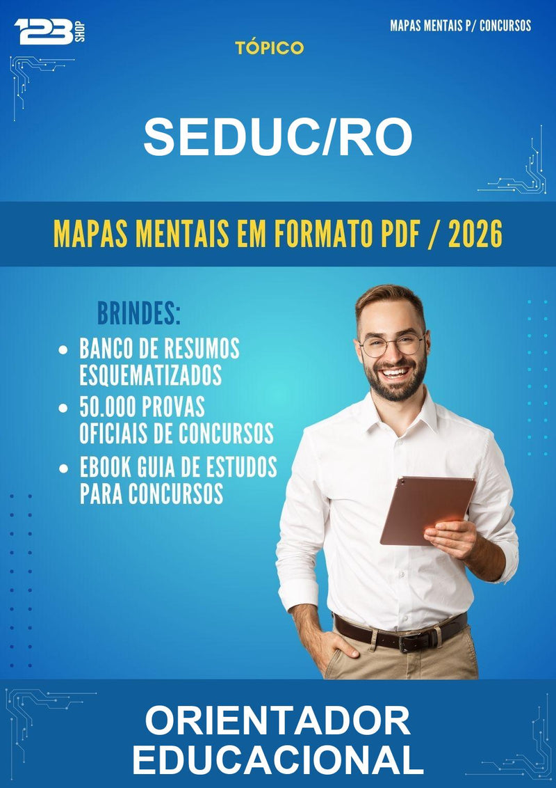 Estude para Seduc/RO (Orientador Educacional) - Mapas Mentais | Aprova Turbo