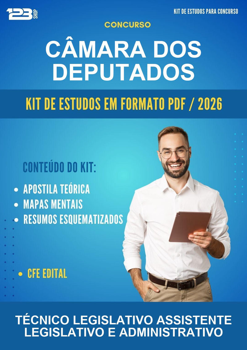 Estude para Câmara dos Deputados (Técnico Legislativo Assistente Legislativo E Administrativo) - Kit de Estudos | Aprova Turbo