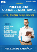 Estude para Prefeitura Coronel Murta/MG (Auxiliar de Farmácia) - Apostila Teórica | Aprova Turbo