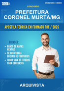 Estude para Prefeitura Coronel Murta/MG (Arquivista) - Apostila Teórica | Aprova Turbo
