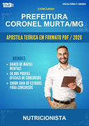 Estude para Prefeitura Coronel Murta/MG (Nutricionista) - Apostila Teórica | Aprova Turbo