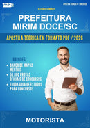 Estude para Prefeitura Mirim Doce/SC (Motorista) - Apostila Teórica | Aprova Turbo