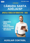 Estude para Câmara Santa Adélia/SP (Auxiliar Contábil) - Apostila Teórica | Aprova Turbo