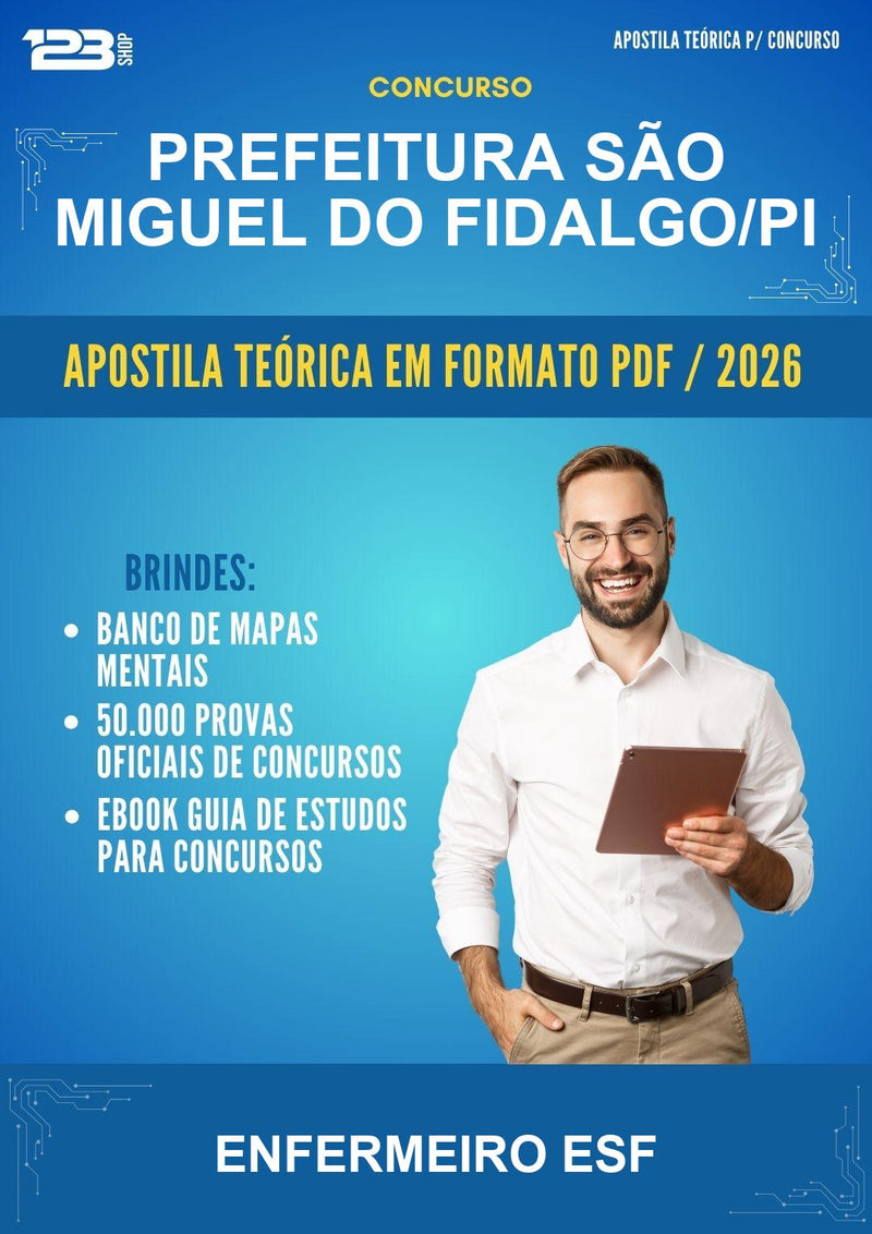 Estude para Prefeitura São Miguel do Fidalgo/PI (Enfermeiro Esf) - Apostila Teórica | Aprova Turbo