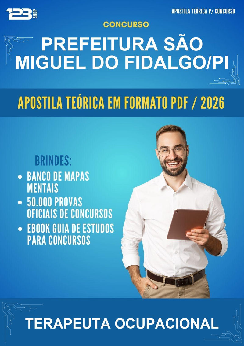 Estude para Prefeitura São Miguel do Fidalgo/PI (Terapeuta Ocupacional) - Apostila Teórica | Aprova Turbo