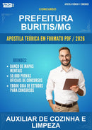 Estude para Prefeitura Buritis/MG (Auxiliar de Cozinha E Limpeza) - Apostila Teórica | Aprova Turbo