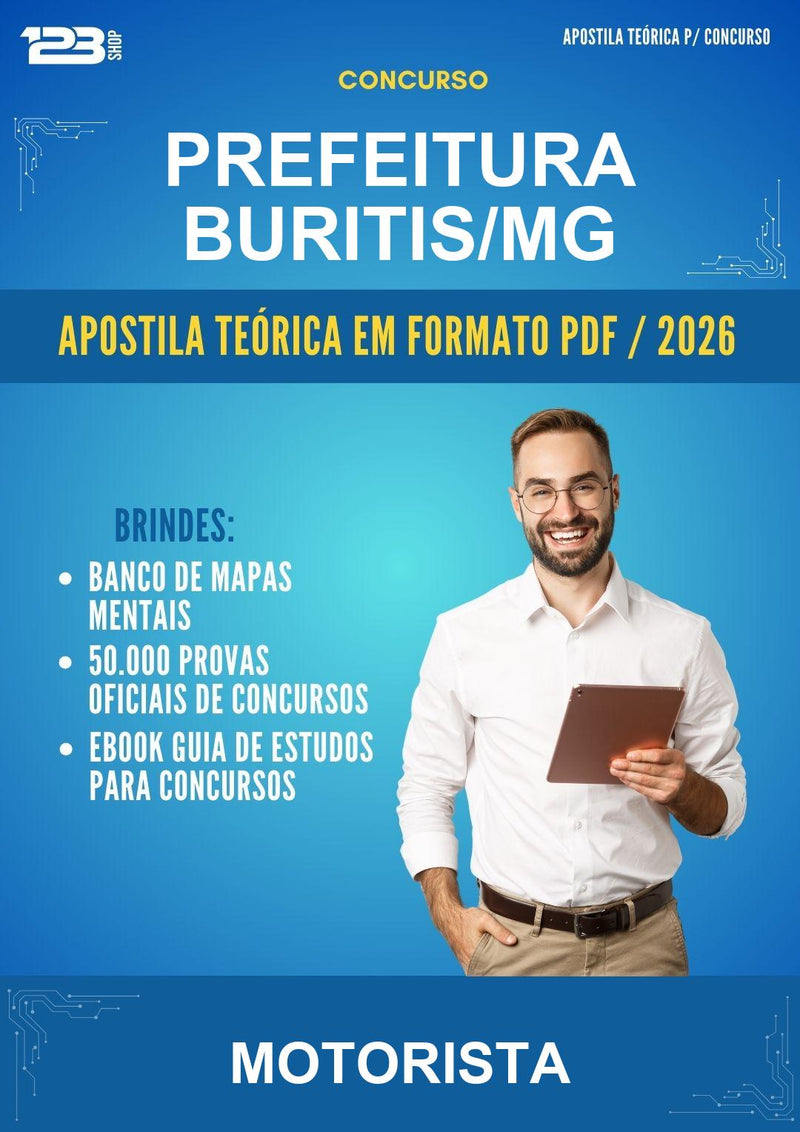 Estude para Prefeitura Buritis/MG (Motorista) - Apostila Teórica | Aprova Turbo