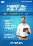 Estude para Prefeitura Ipumirim/SC (Pedreiro - Mais de 3000 Questões) - Apostila de Questões | Aprova Turbo