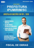 Estude para Prefeitura Ipumirim/SC (Fiscal de Obras - Mais de 3000 Questões) - Apostila de Questões | Aprova Turbo