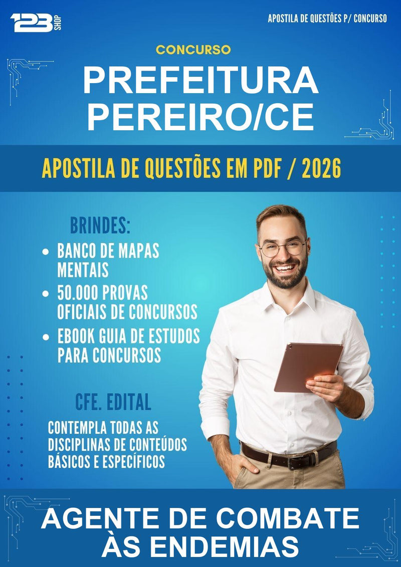 Estude para Prefeitura Pereiro/CE (Agente de Combate Às Endemias - Mais de 4000 Questões) - Apostila de Questões | Aprova Turbo