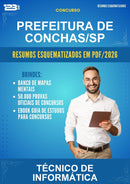 Estude para Prefeitura de Conchas/SP (Técnico de Informática) - Resumos Esquematizados | Aprova Turbo