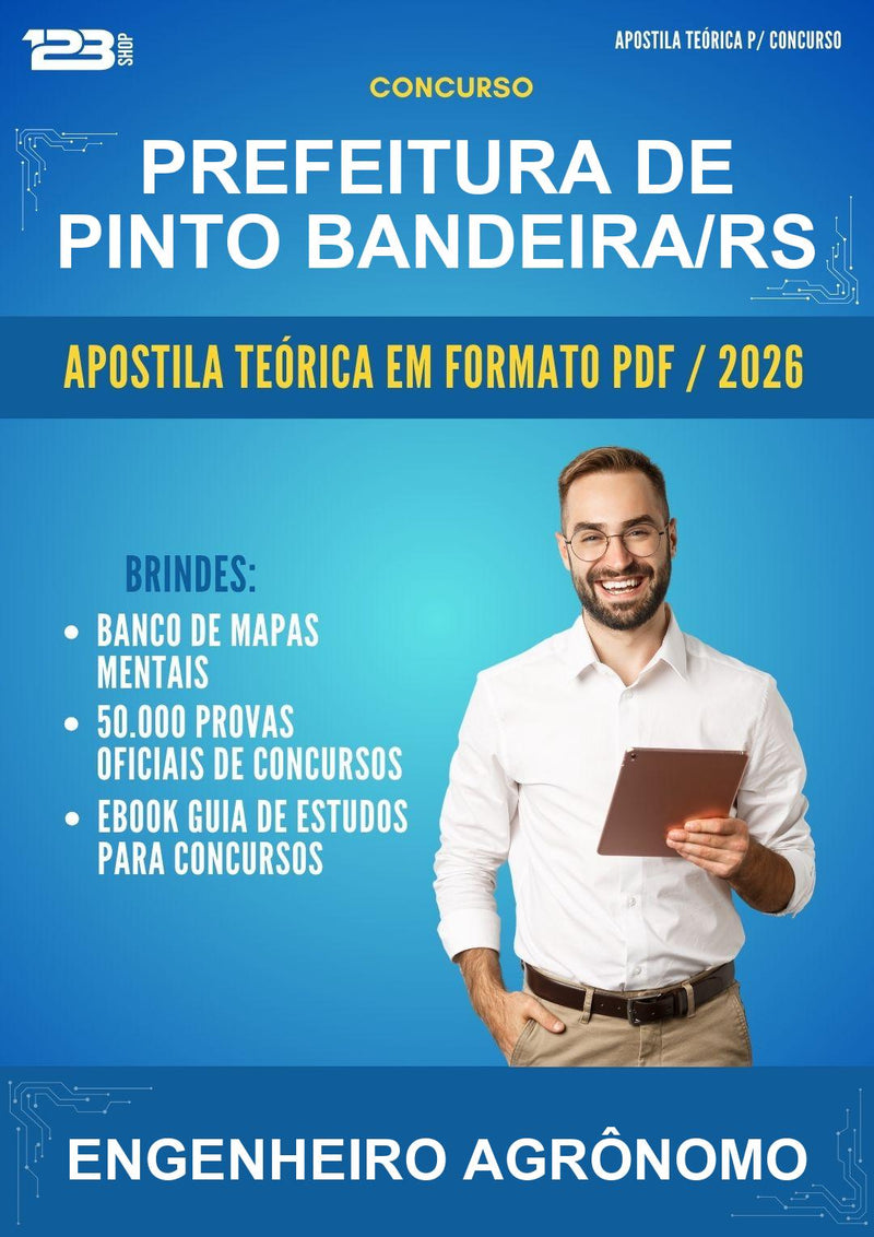 Estude para Prefeitura de Pinto Bandeira/RS (Engenheiro Agrônomo) - Apostila Teórica | Aprova Turbo