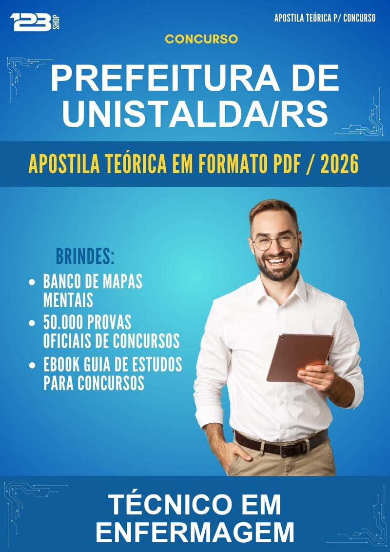 Estude para Prefeitura de Unistalda/RS (Técnico Em Enfermagem) - Apostila Teórica | Aprova Turbo