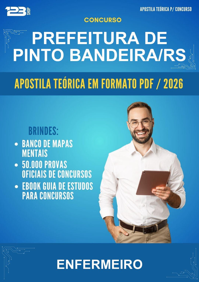 Estude para Prefeitura de Pinto Bandeira/RS (Enfermeiro) - Apostila Teórica | Aprova Turbo