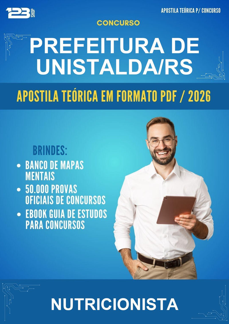 Estude para Prefeitura de Unistalda/RS (Nutricionista) - Apostila Teórica | Aprova Turbo
