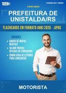 Estude para Prefeitura de Unistalda/RS (Motorista - 2000 Flashcards) - Flashcards Anki | Aprova Turbo