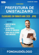 Estude para Prefeitura de Unistalda/RS (Fonoaudiólogo - 2000 Flashcards) - Flashcards Anki | Aprova Turbo