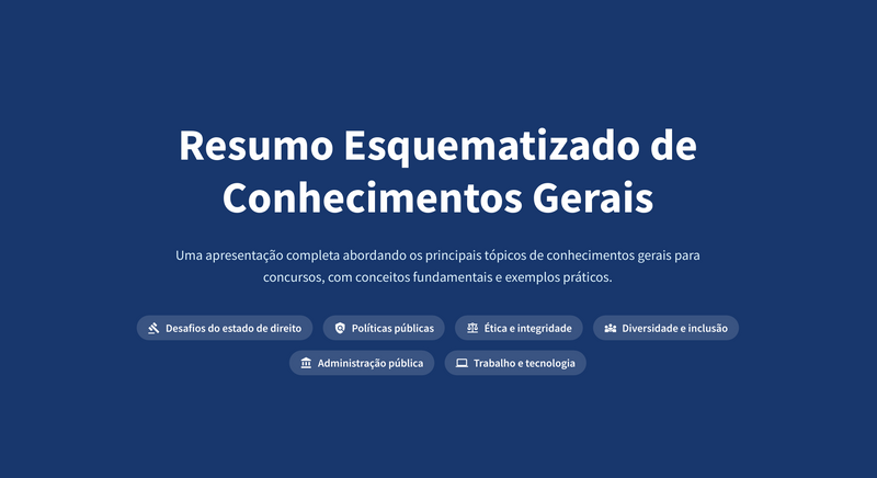 Resumos Esquematizados para Concurso CNU 2025 - Bloco 5 - Administração