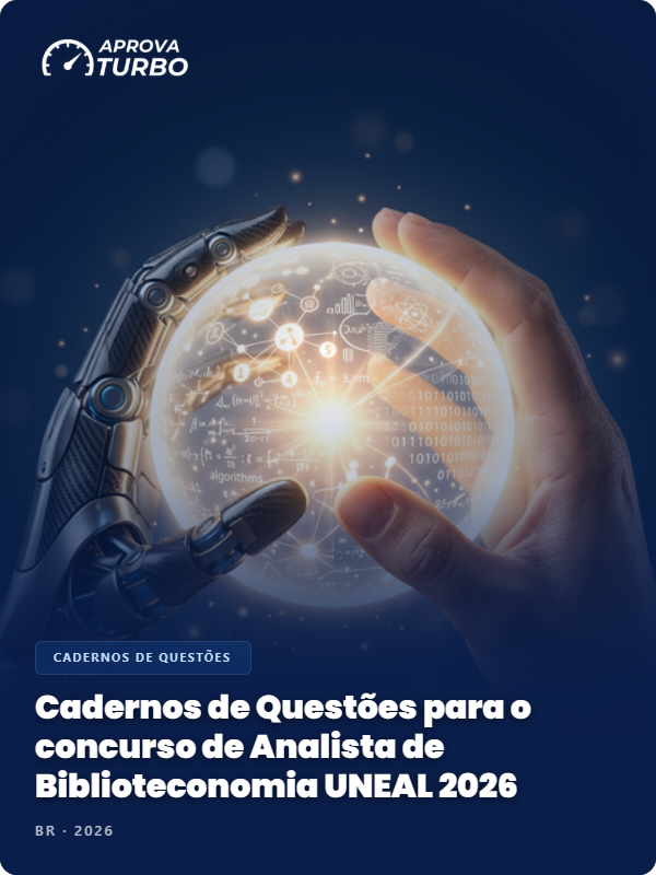 Cadernos de Questões para o concurso de Analista de Biblioteconomia UNEAL 2026 - 6.000 Questões