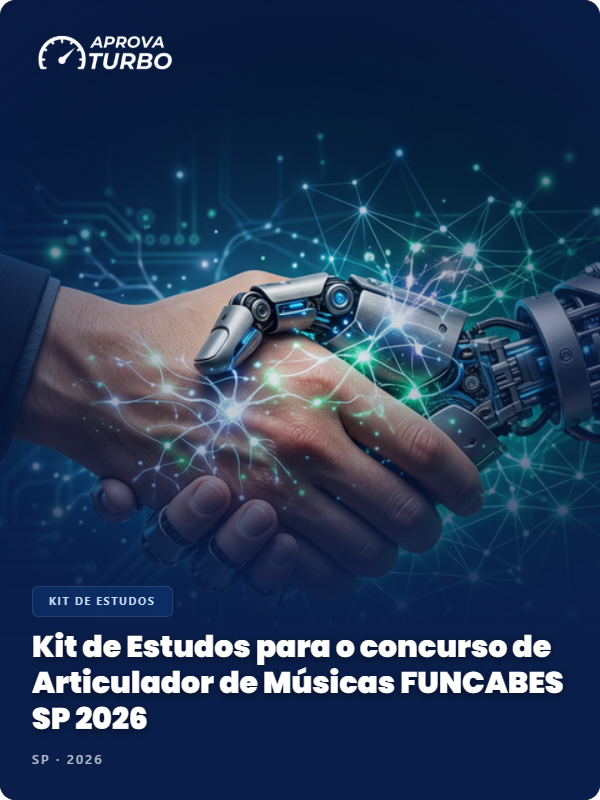 Kit de Estudos para o concurso de Articulador de Músicas FUNCABES SP 2026