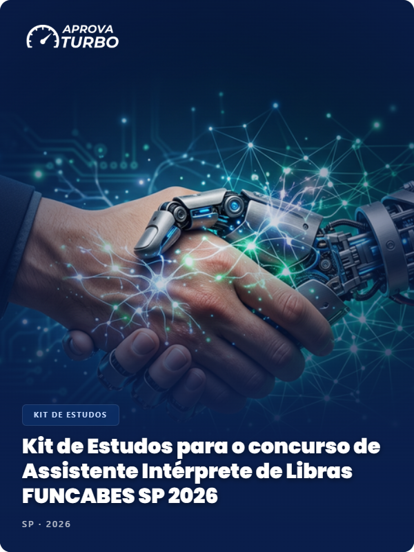 Kit de Estudos para o concurso de Assistente Intérprete de Libras FUNCABES SP 2026