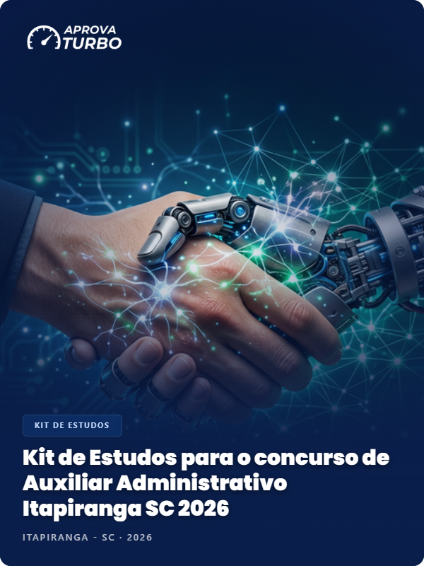 Kit de Estudos para o concurso de Auxiliar Administrativo Itapiranga SC 2026