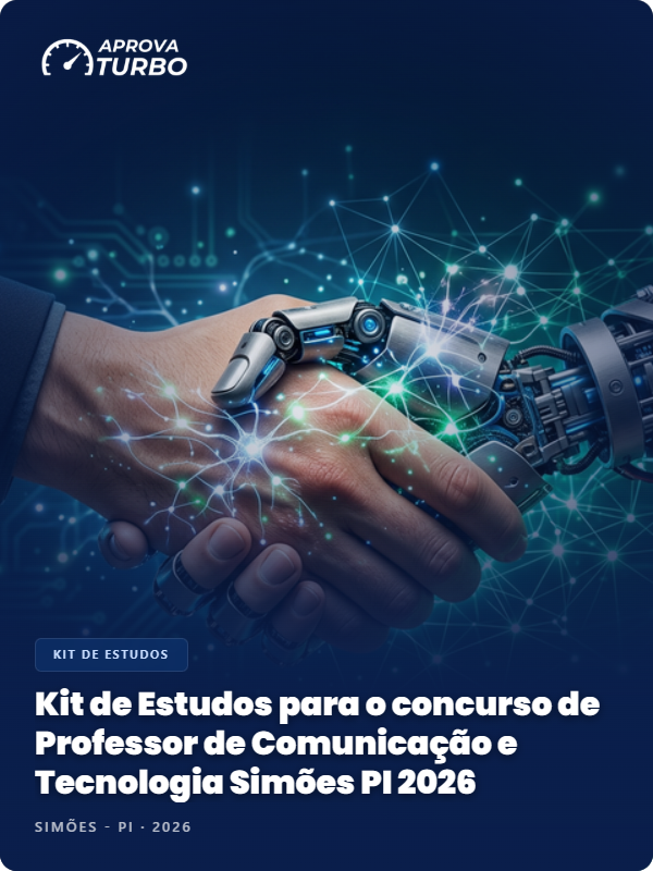 Kit de Estudos para o concurso de Professor de Comunicação e Tecnologia Simões PI 2026