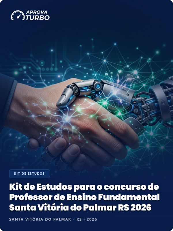 Kit de Estudos para o concurso de Professor de Ensino Fundamental Santa Vitória do Palmar RS 2026