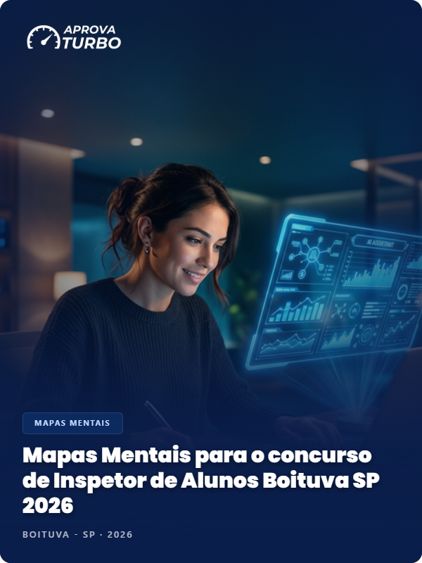 Mapas Mentais para o concurso de Inspetor de Alunos Boituva SP 2026
